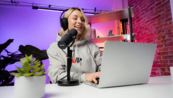 attrezzatura per podcast